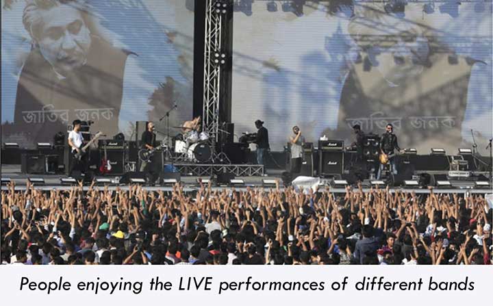 People gathered in big numbers for the Concert